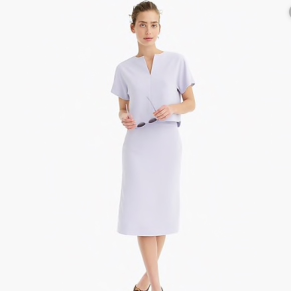 J. Crew Navy cropped Long-sleeve tip in 365 crepe - Picture 6 of 6